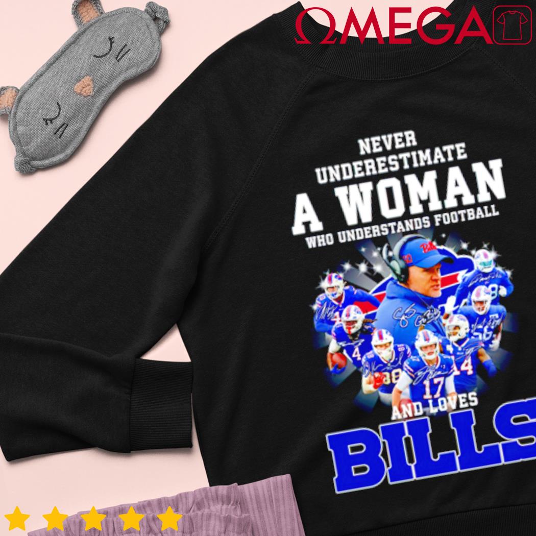 Official nEW 2023 Real Women Love Football Smart Women Love The Buffalo  Bills Signatures T-Shirt, hoodie, tank top, sweater and long sleeve t-shirt