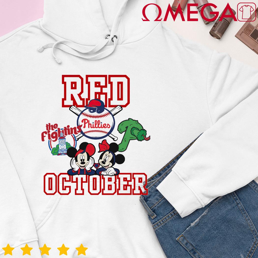 Mickey Disney Red October Phillies Shirt - High-Quality Printed Brand