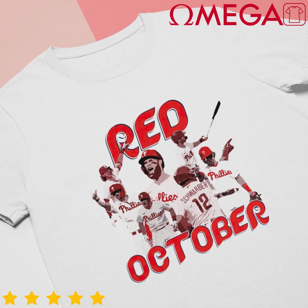 Phillies Take October Shirt Wear Red For Phillies Red October Phillies Shirt  In October We Wear Red Ghost Shirt, hoodie, sweater, long sleeve and tank  top