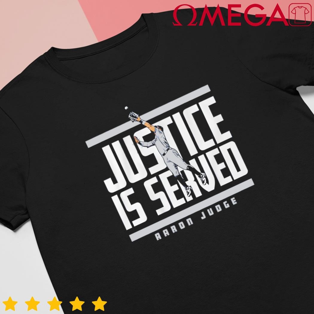 Aaron Judge Justice is Served NYC MLBPA shirt