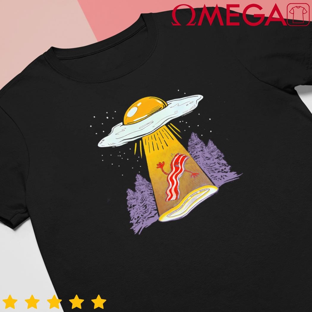 Abducting Bacon Monster UFO Alien shirt