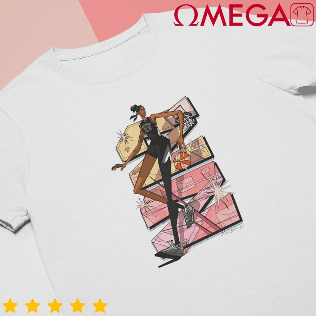 A'ja Wilson WNBA Aces Cartoon shirt