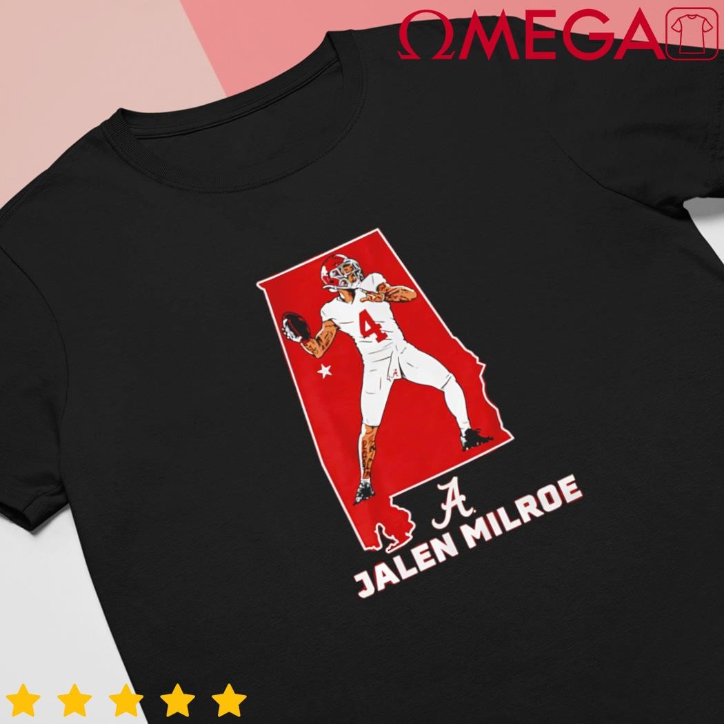 Alabama Football Jalen Milroe State Star Football shirt