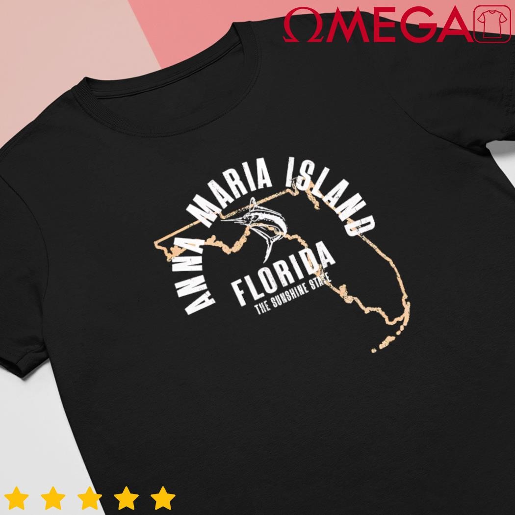 Anna Maria Island Florida Beach Fl Retro Beach Front and Back shirt