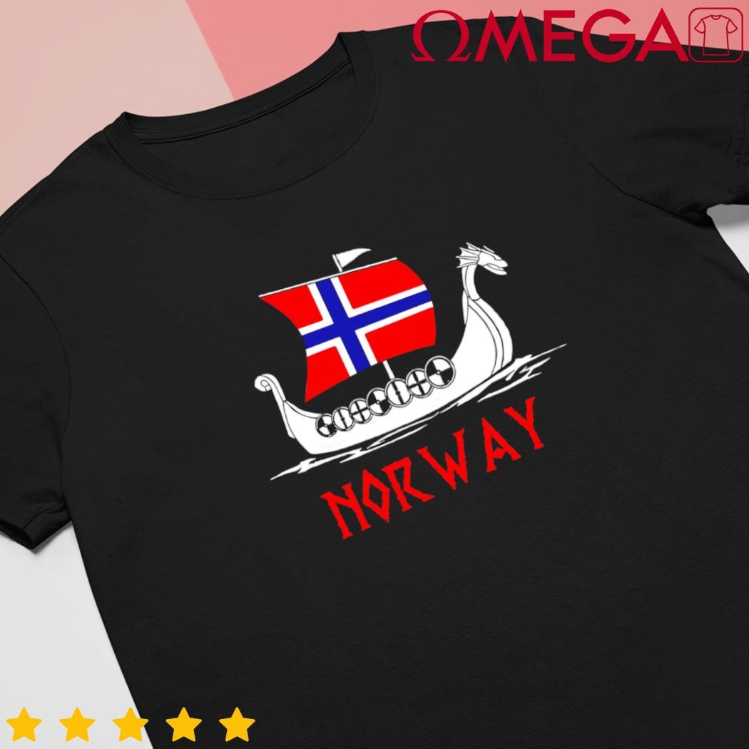 Boat Norwegian Flag Norway Viking Ship Norway shirt