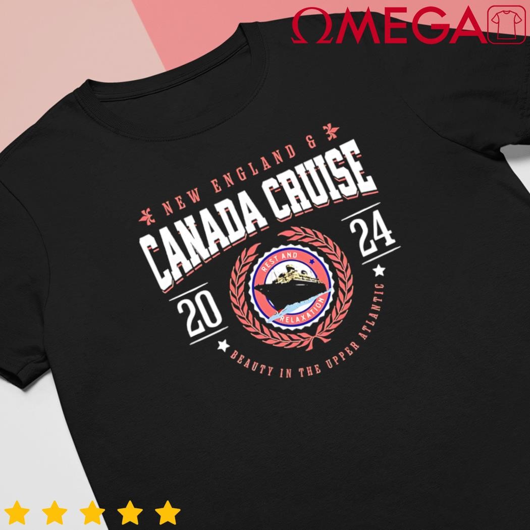 Canada Cruise New England Cruise Vacation Souvenir 2024 Logo shirt