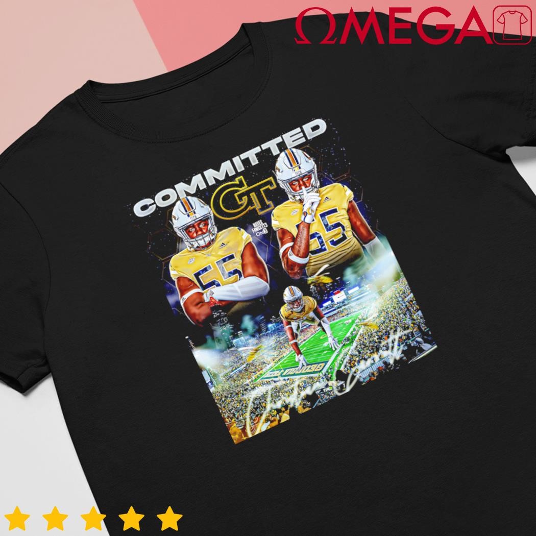 Christian Garrett committed Georgia Tech Yellow Jackets football poster shirt