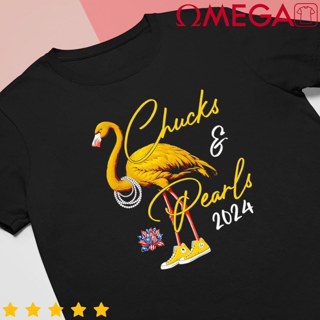 Chucks and Pearls 2024 Kamala Harris 47 USA election 2024 shirt