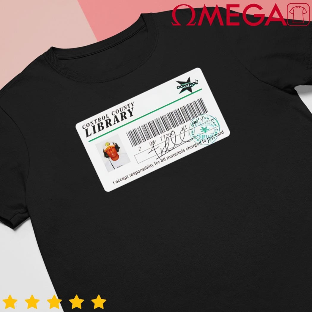 Control Crew Control Library Card Signature shirt