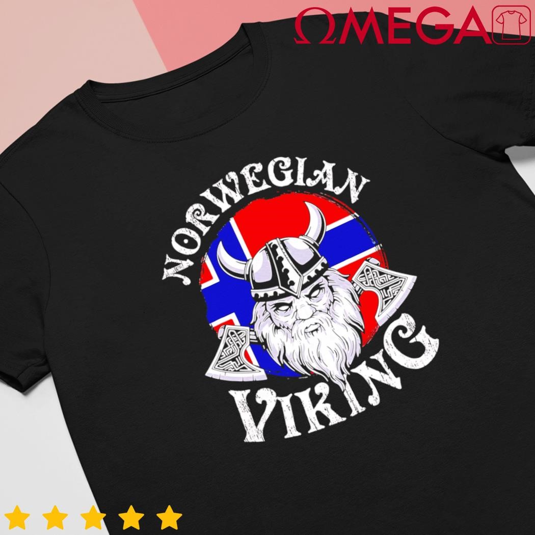 Cool Norwegian Viking Funny Norway Flag Vikings Lover Gift shirt