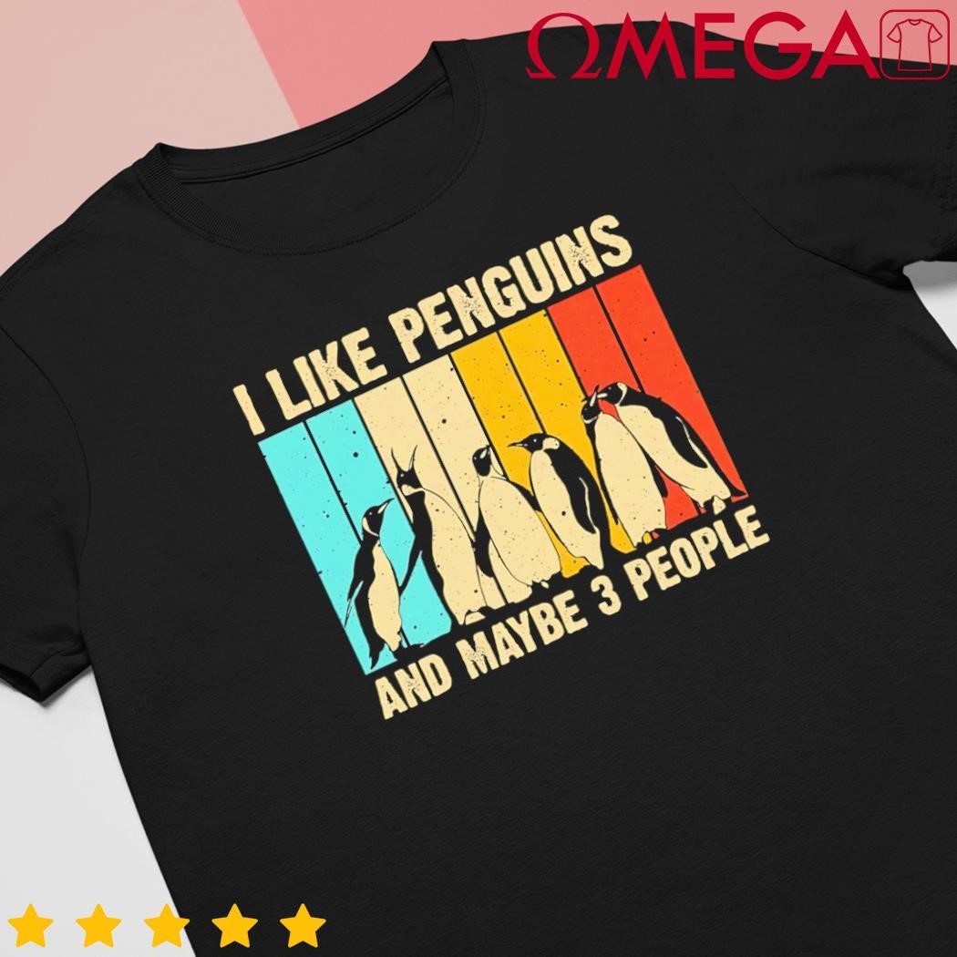 Cute penguin design penguin lover retro shirt