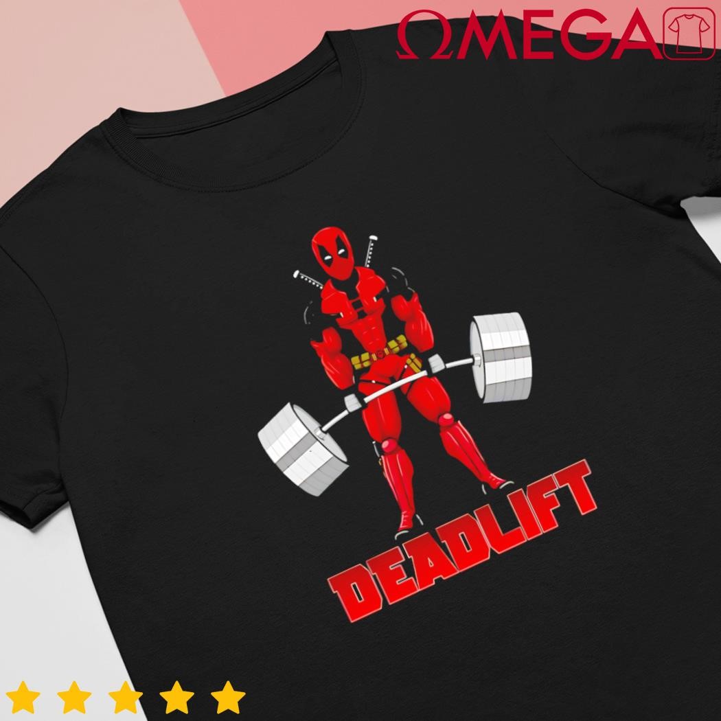 Deadpool gym papa swolio deadlift shirt