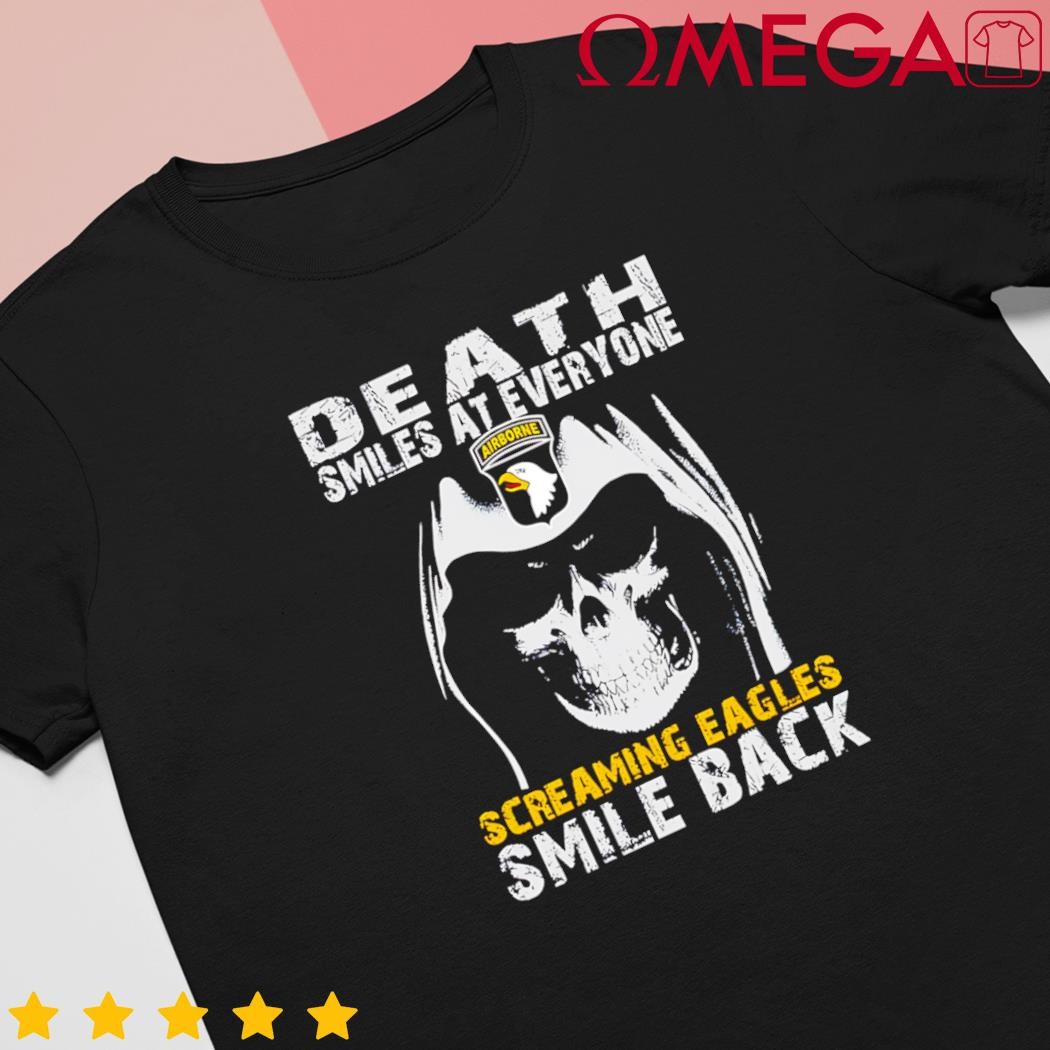 Death Smiles at Everyone Screaming Eagles Smile shirt