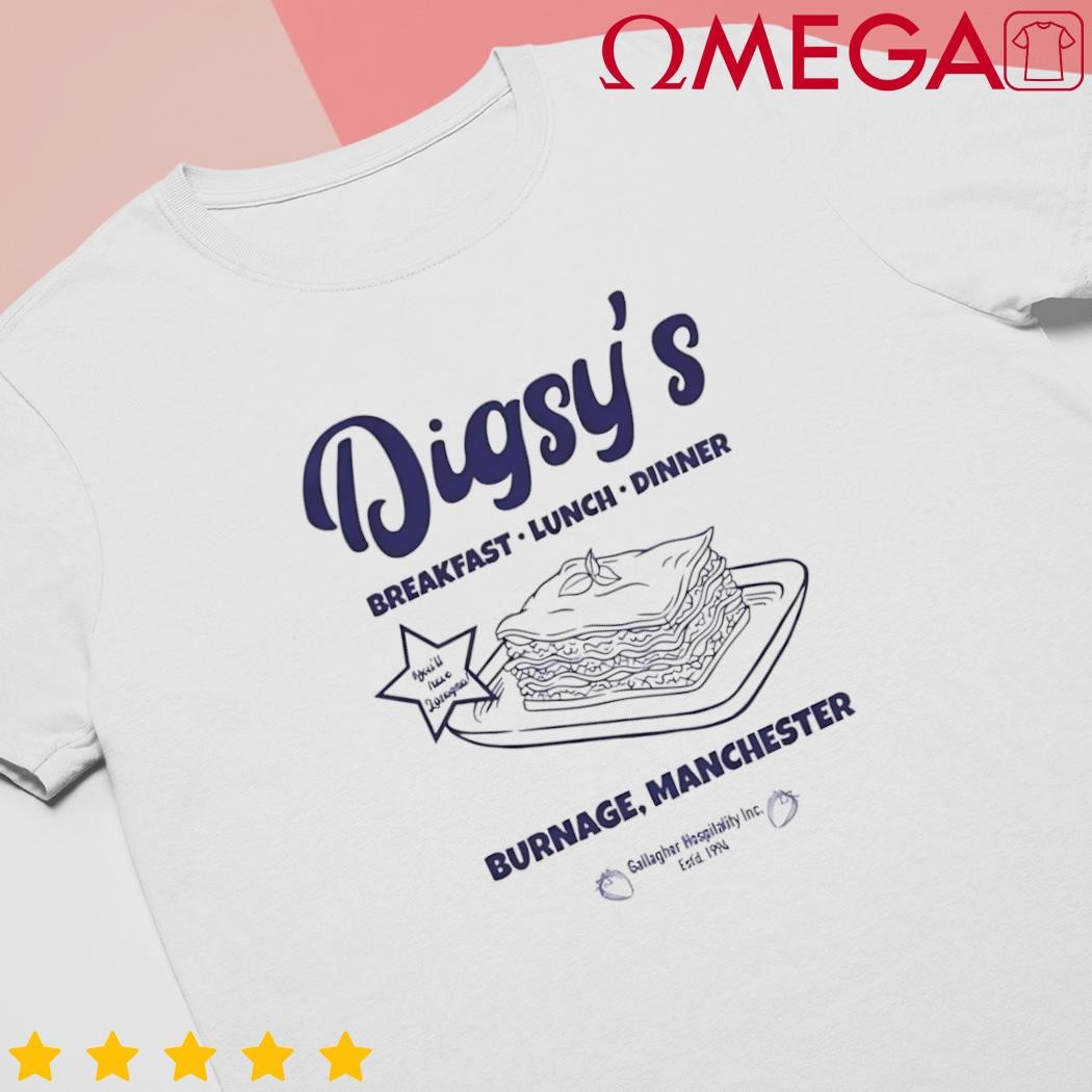 Digsy's Dinner Oasis Definitely Maybe Liam Gallagher Noel Gallagher shirt