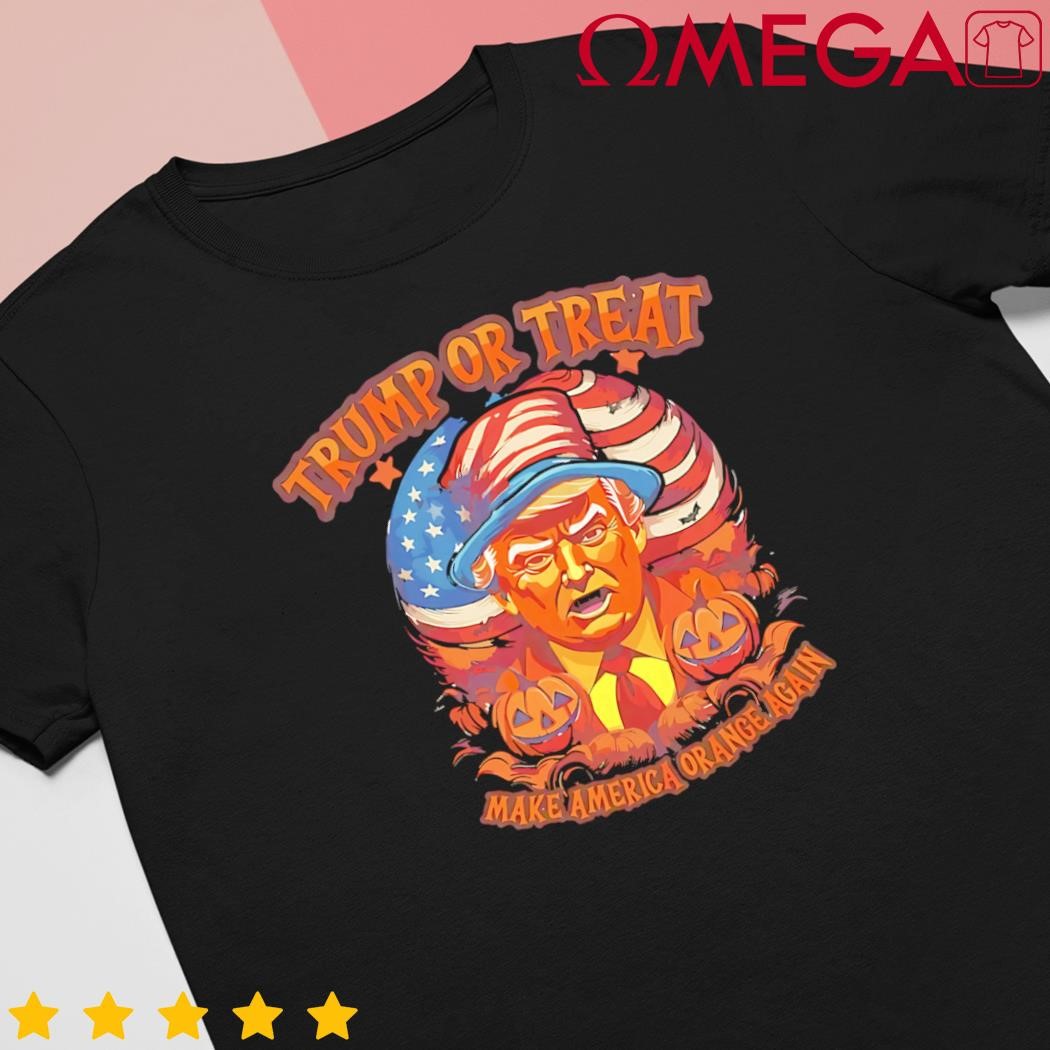 Donald Trump or treat make America orange again shirt