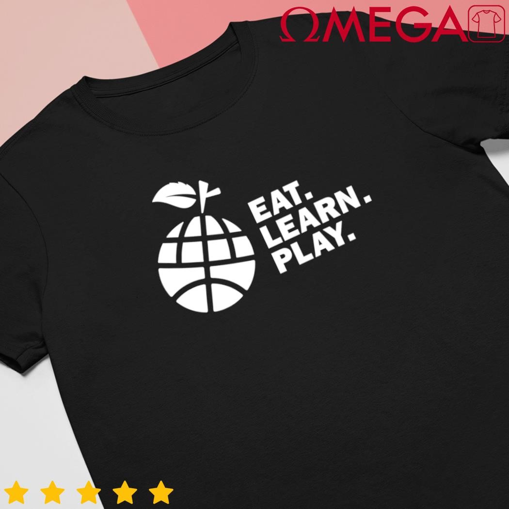 Eat learn play logo shirt