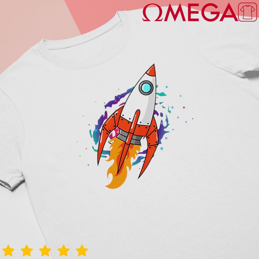 Exploring distant galaxies in a spaceship shirt