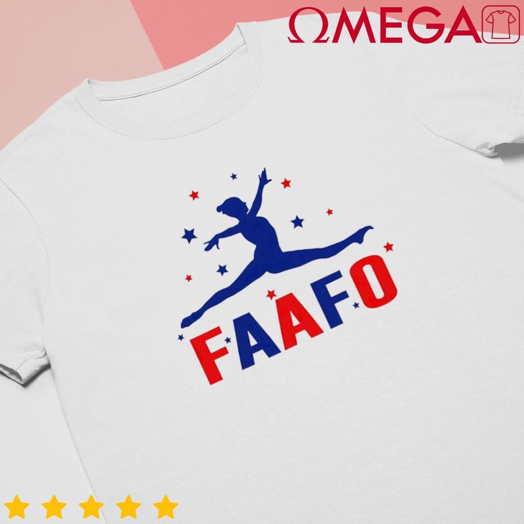 Faafo Gymnastic Girl Patriotic American Gymnast Flag shirt