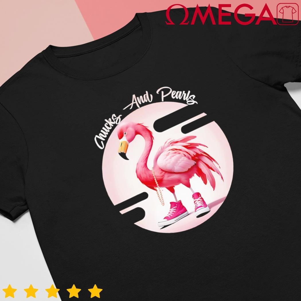 Flamingo Chucks and Pearls Comma La Kamala Retro shirt