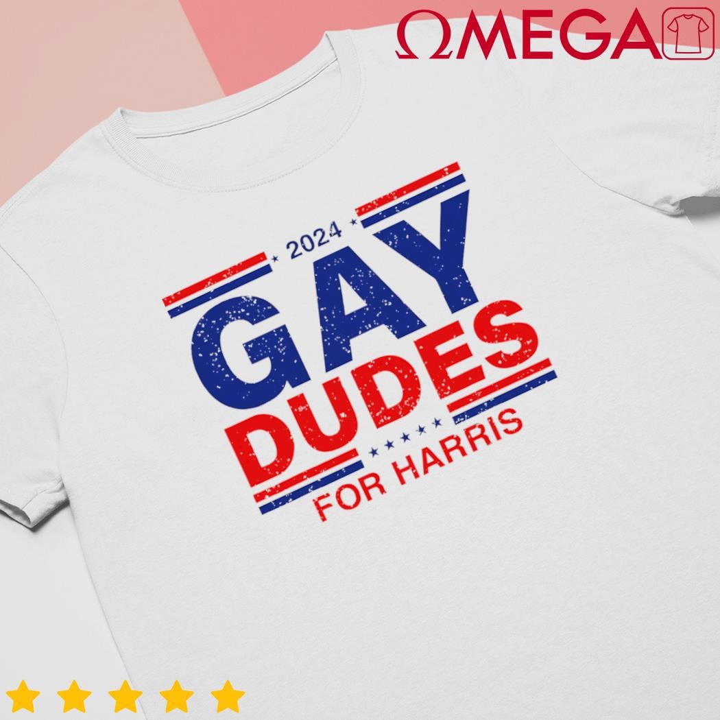 Gay dudes for Harris vintage retro Harris for president 2024 shirt