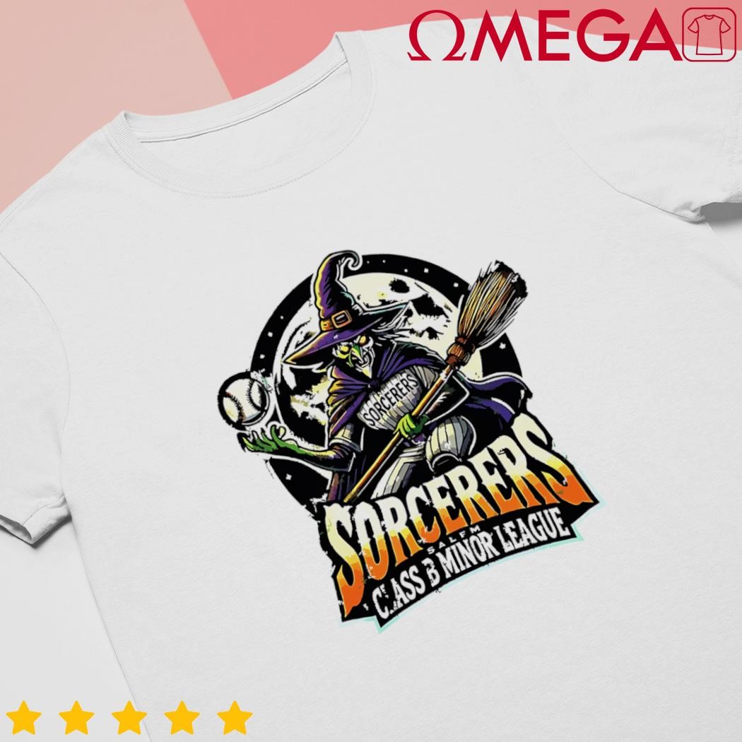 Halloween salem sorcerers minor league baseball shirt