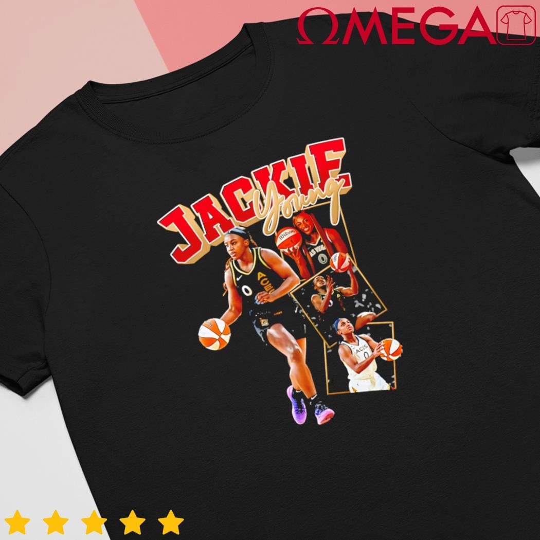 Jackie Young vintage graphic Las Vegas Aces WNBA Star shirt