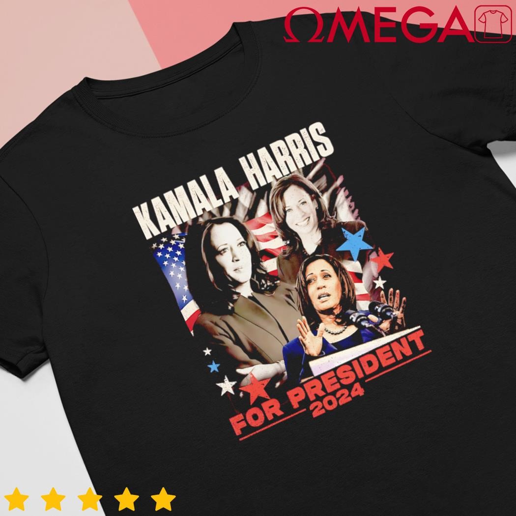 Madam President Kamala Harris were not going back 2024 US flag shirt