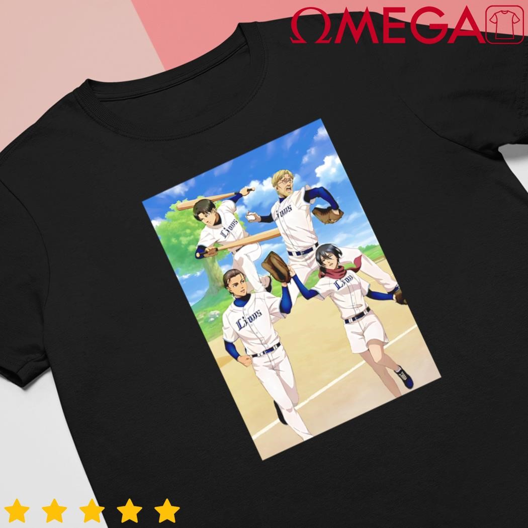 Seibu Lions baseball Anime cartoon shirt