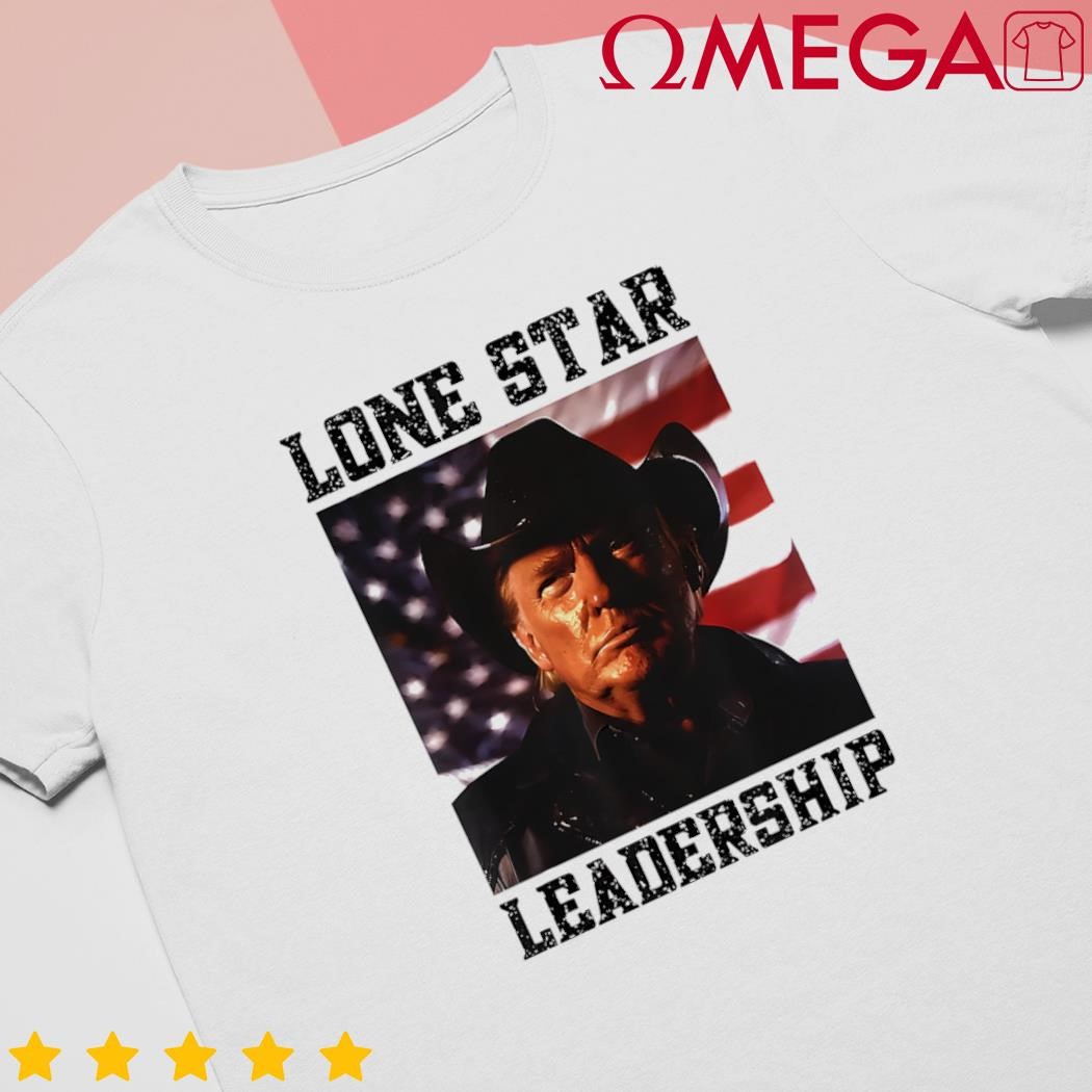 Texan Trump Cow Hat US Flag Southern Lone Star Leadership US Flag shirt