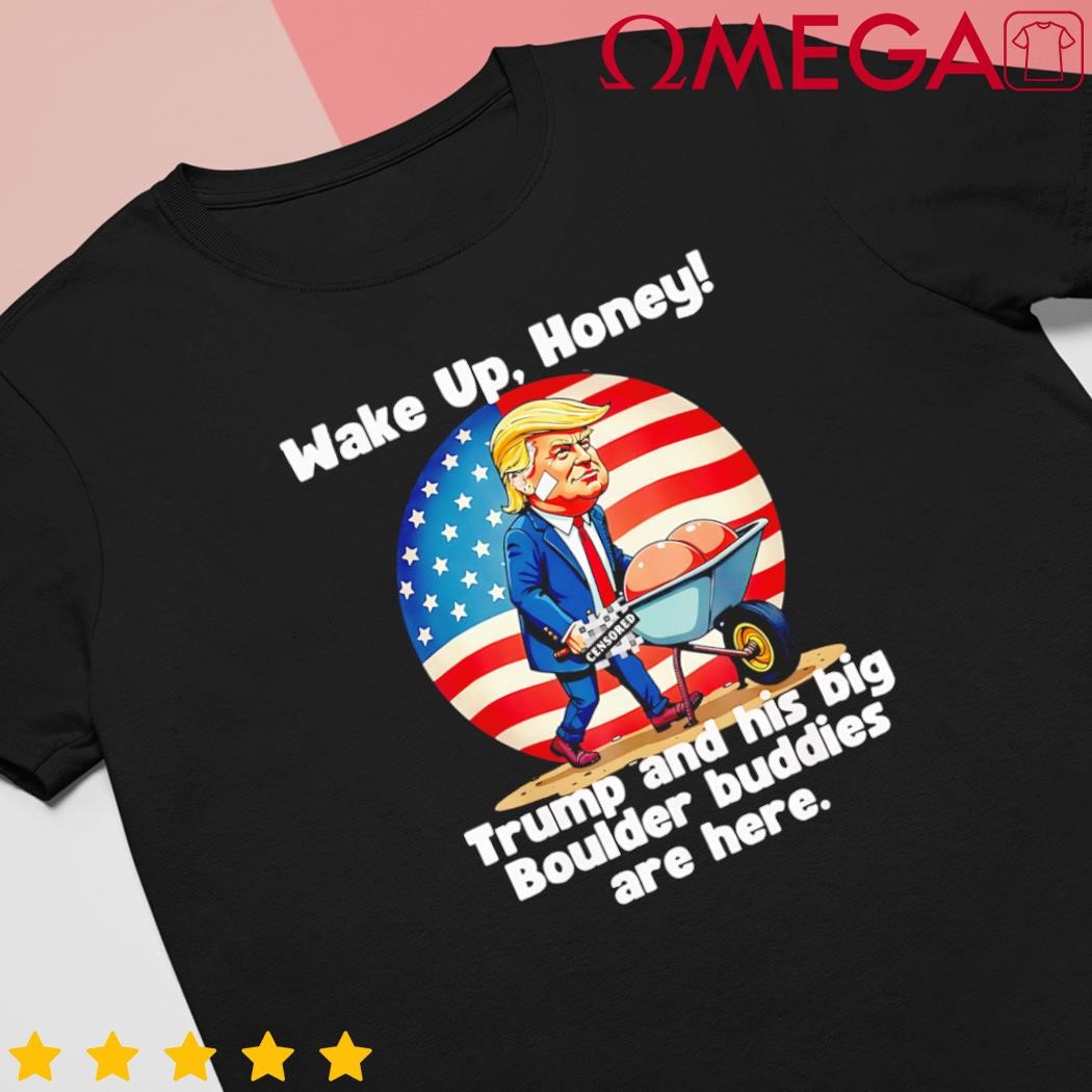 Trump an his big boulder buddies Donald Trump 2024 US flag shirt