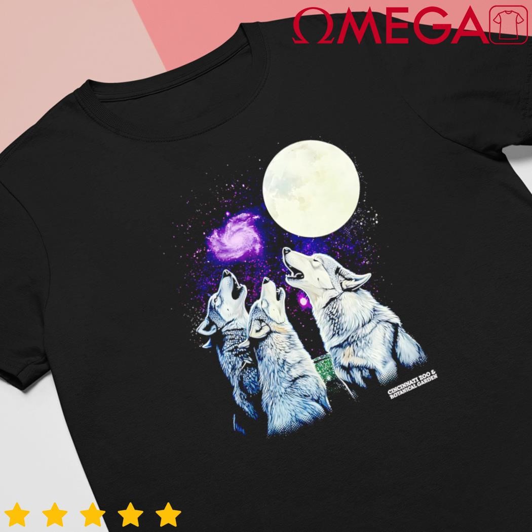 3 Howling Wolf Moon Retro Design shirt