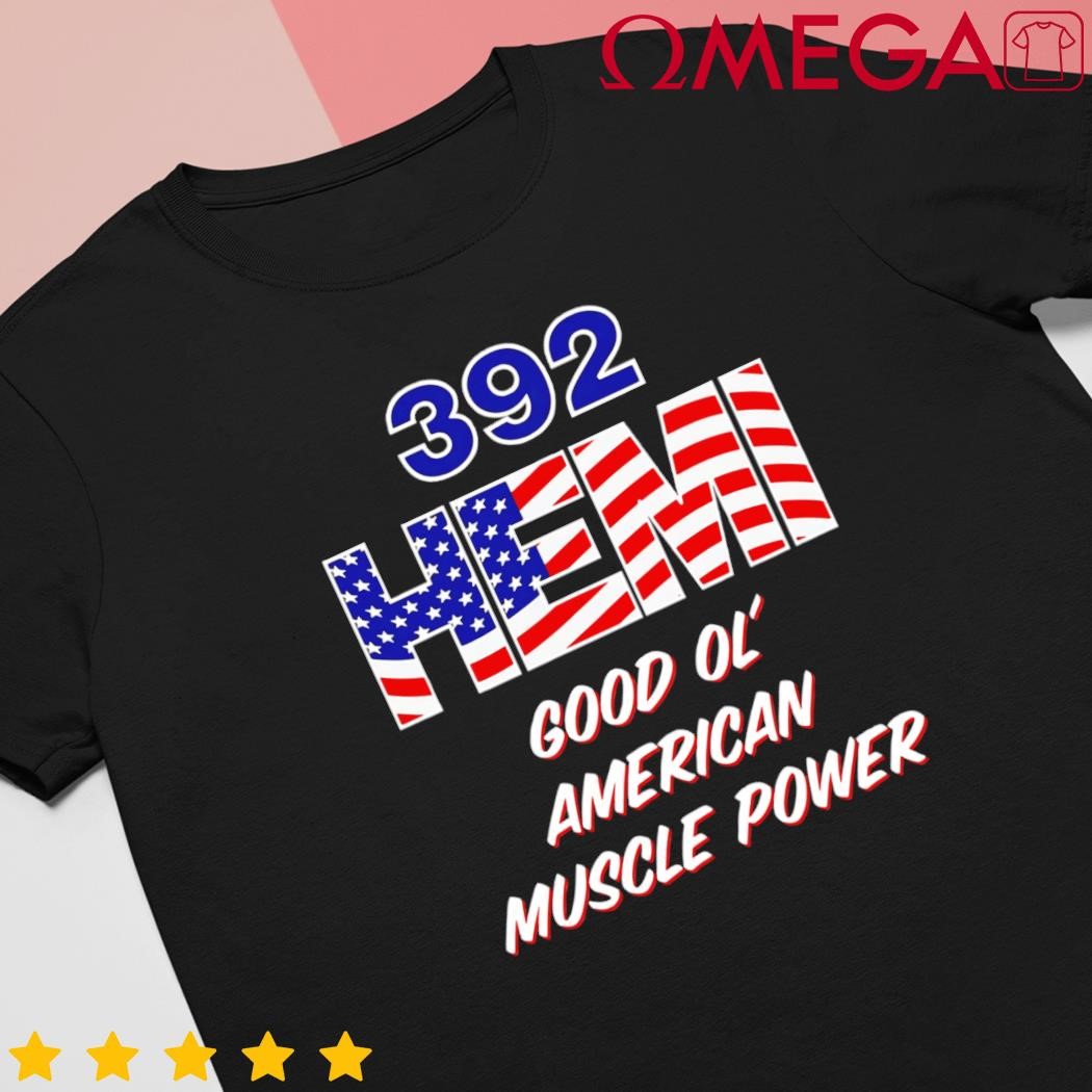 392 Hemi With USA Flag Design. Patriotic Car Design shirt