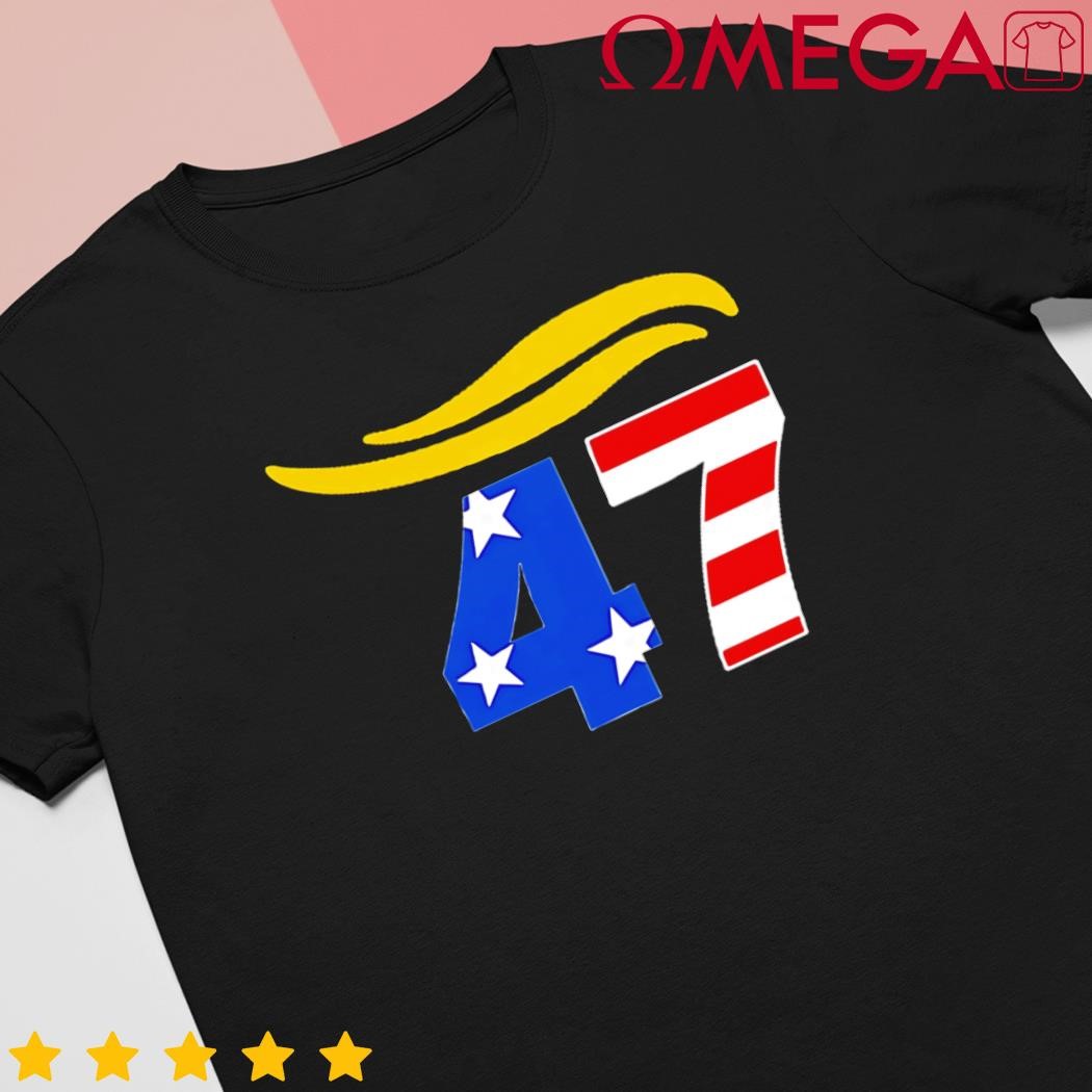 47 Trump Hair US Flag shirt