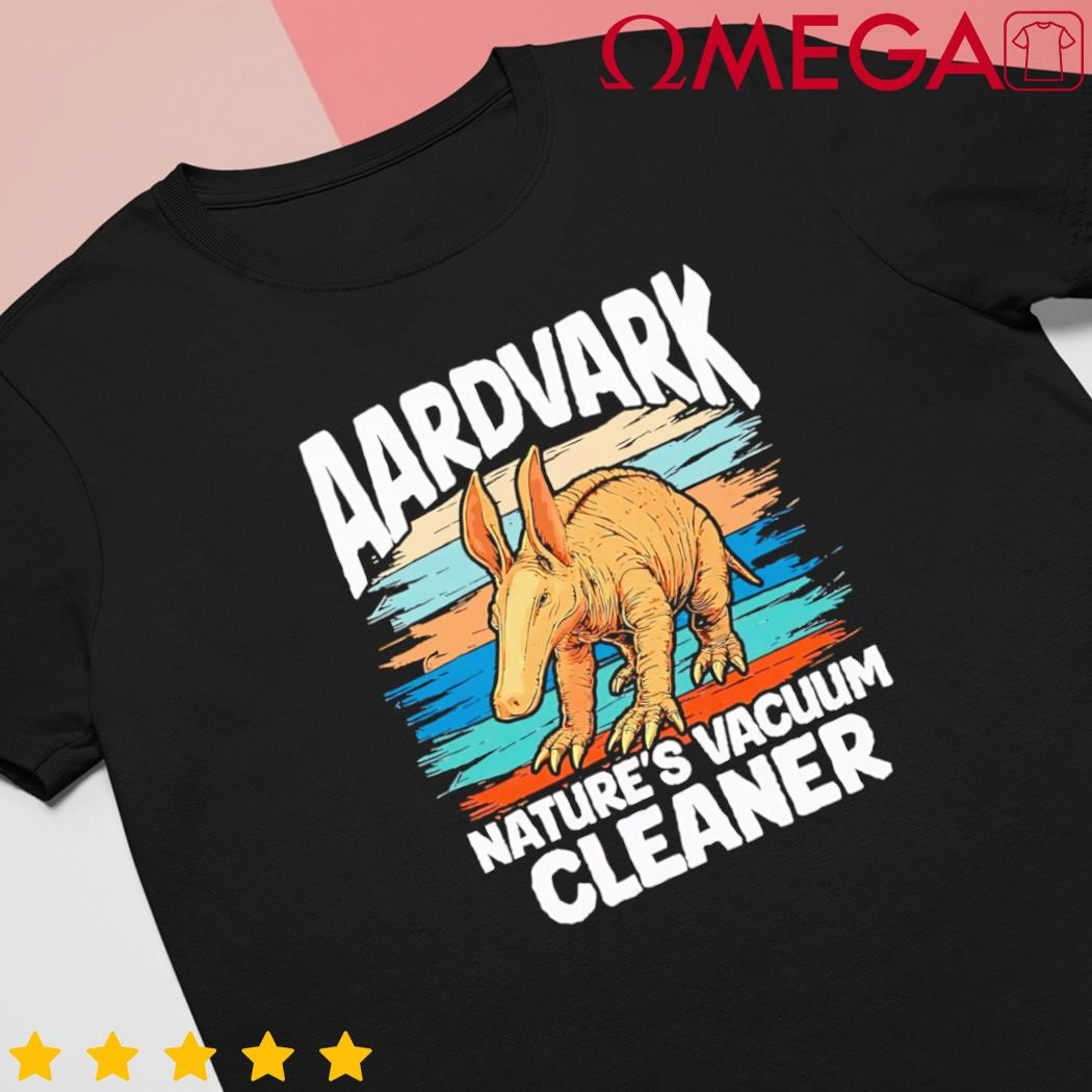 Aardvark Natures Vacuum Cleaner Retro Graphic Nature Wild shirt