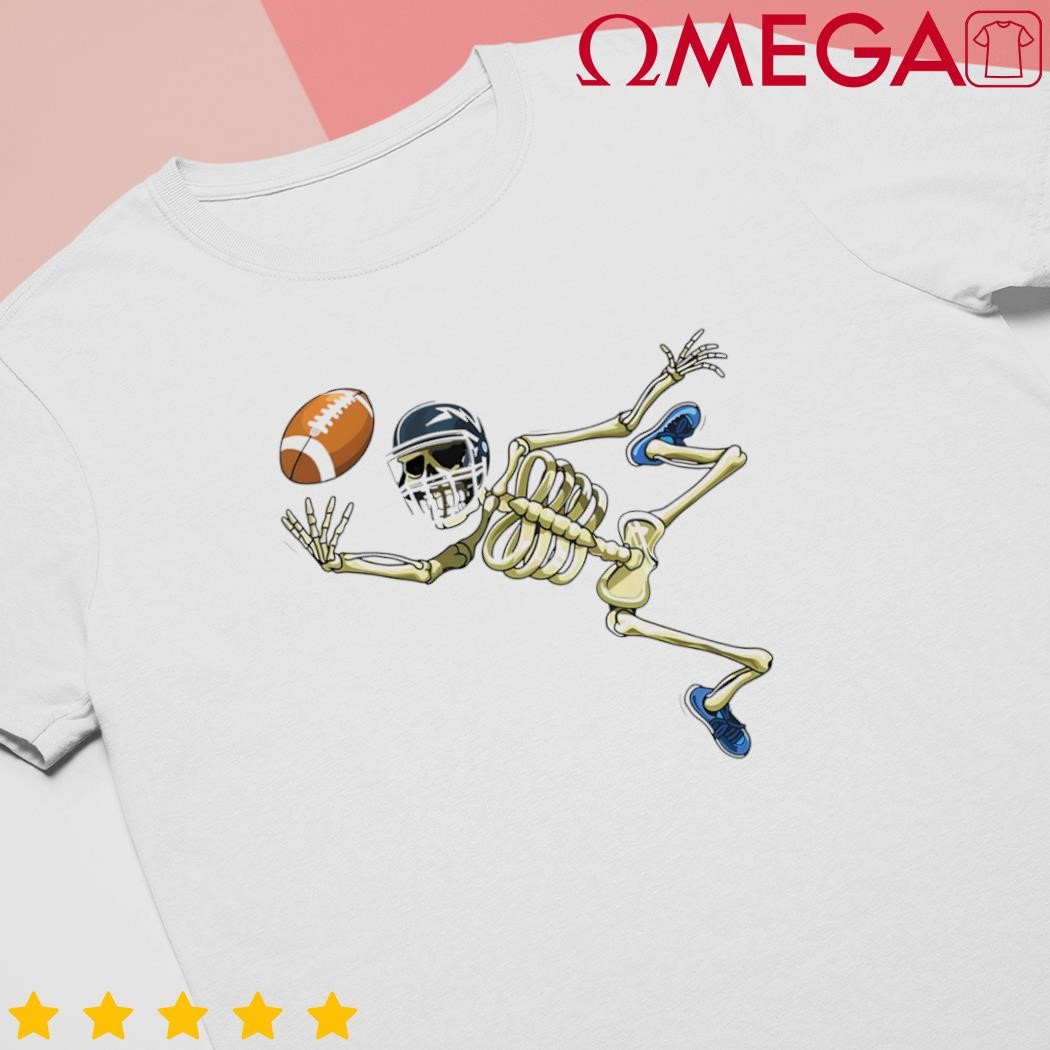 American Football Skeleton Halloween Boy Football Fan shirt