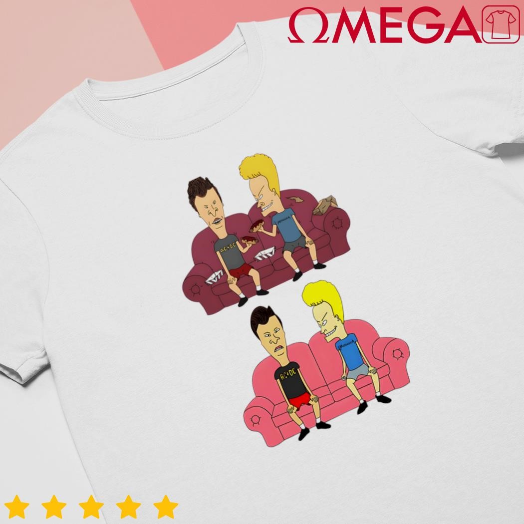 Beavis and Butthead Pink Couch Cartoon shirt