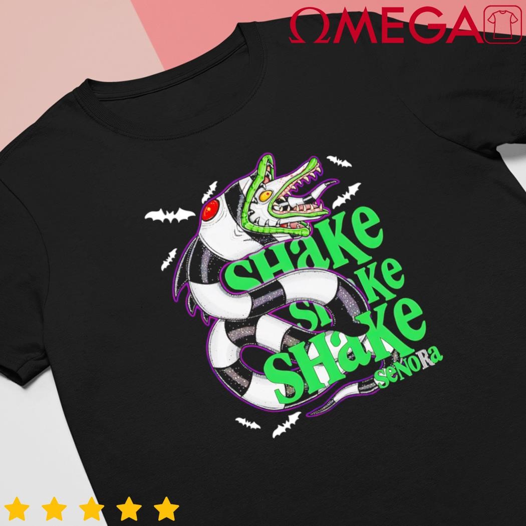 Beetle Juice Snake Shake Shake Senora Halloween Cartoon shirt