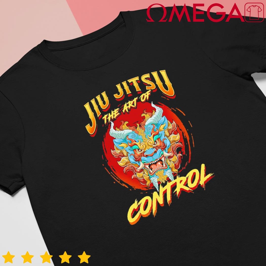 Bjj the art of control grappling Jiu Jitsu Foo Dog shirt