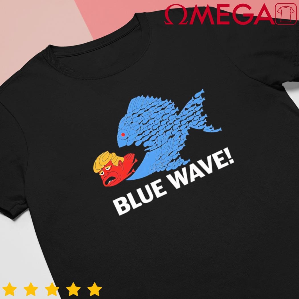 Blue Wave 2024 Fish Trump Hair shirt