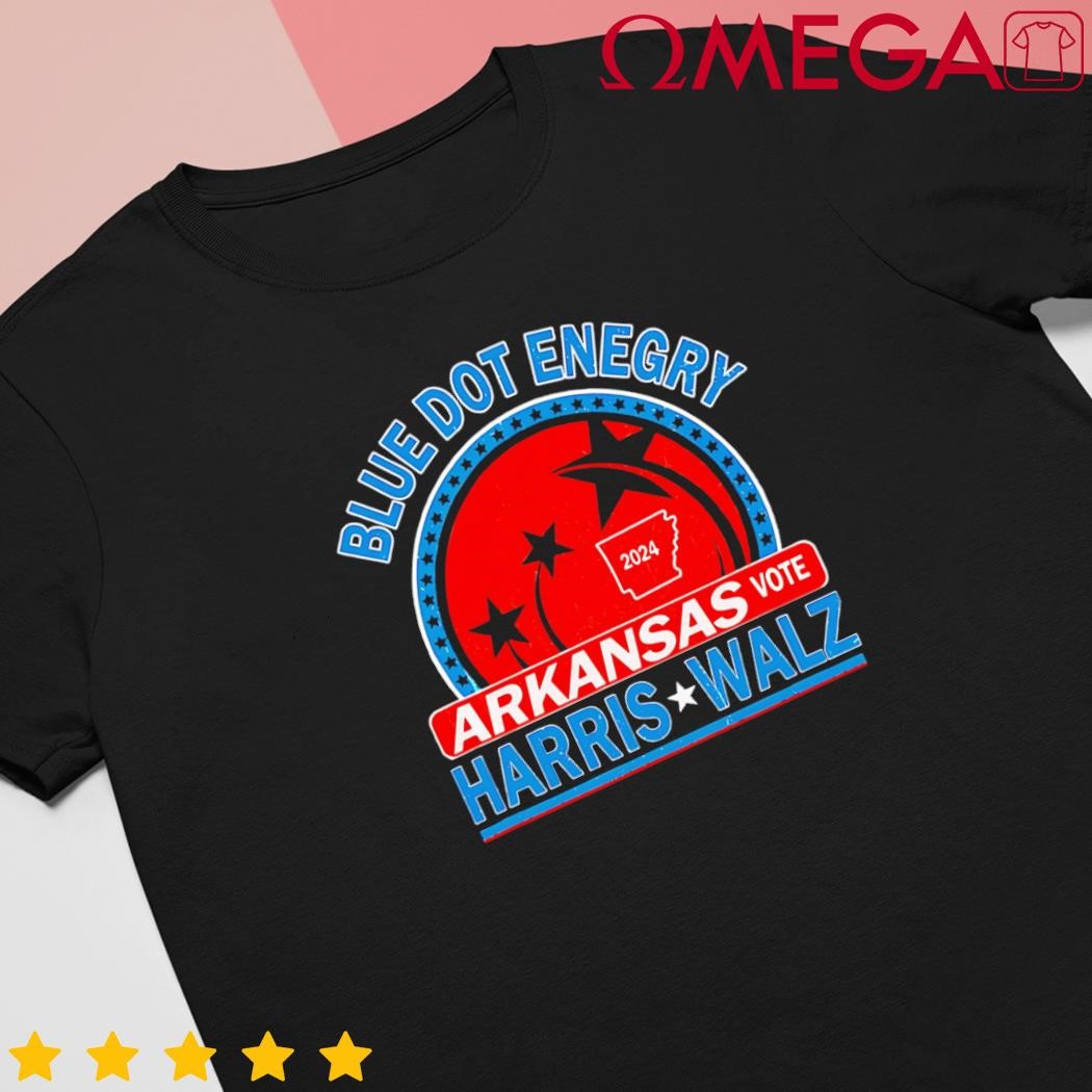 Blue dot in a red state Arkansas Kamala Harris Walz 24 Retro shirt