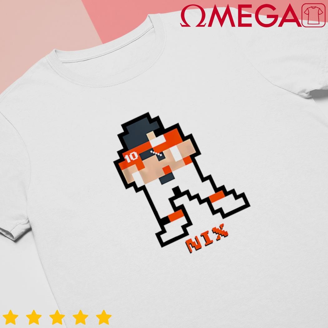 Bo Nix 8-Bit Denver Football NFLPA shirt