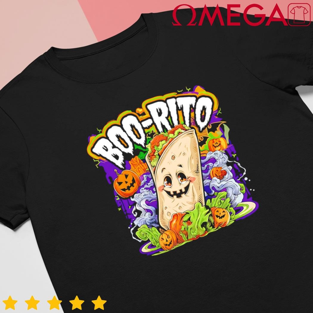 Boorito Halloween Burrito Cute Ghost Pumpkin shirt