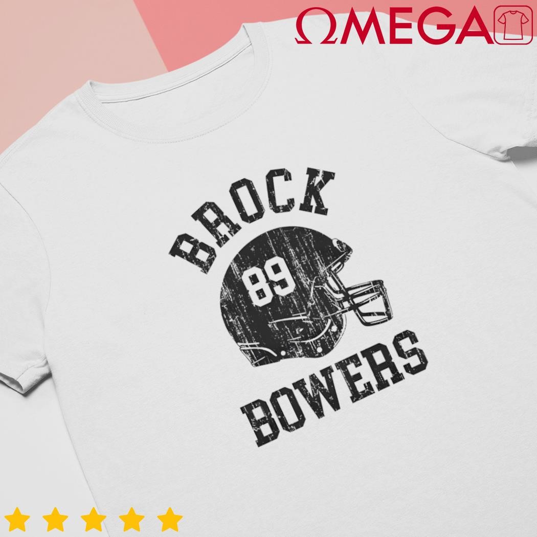 Brock Bowers 89 Las Vegas Helmet Font shirt