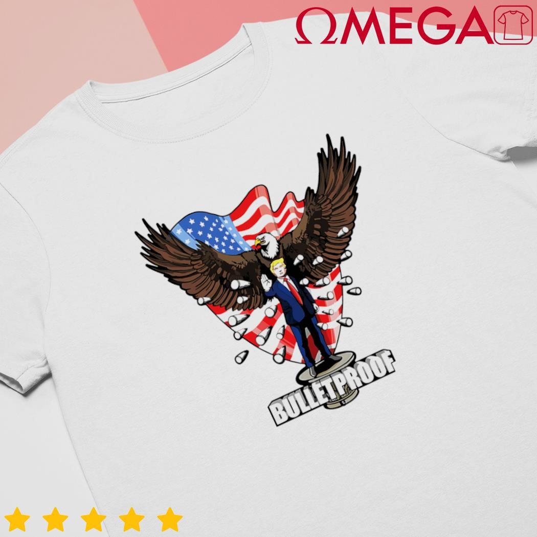 Bulletproof Trump 2024 Trump 2024 Merica Election Usa Flag shirt