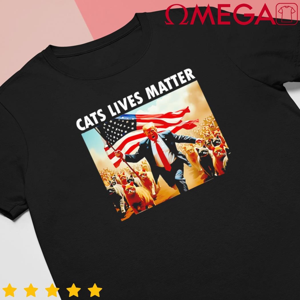 Cat Lives Matter Pres Election 2024 Cats Dogs Pets Post shirt