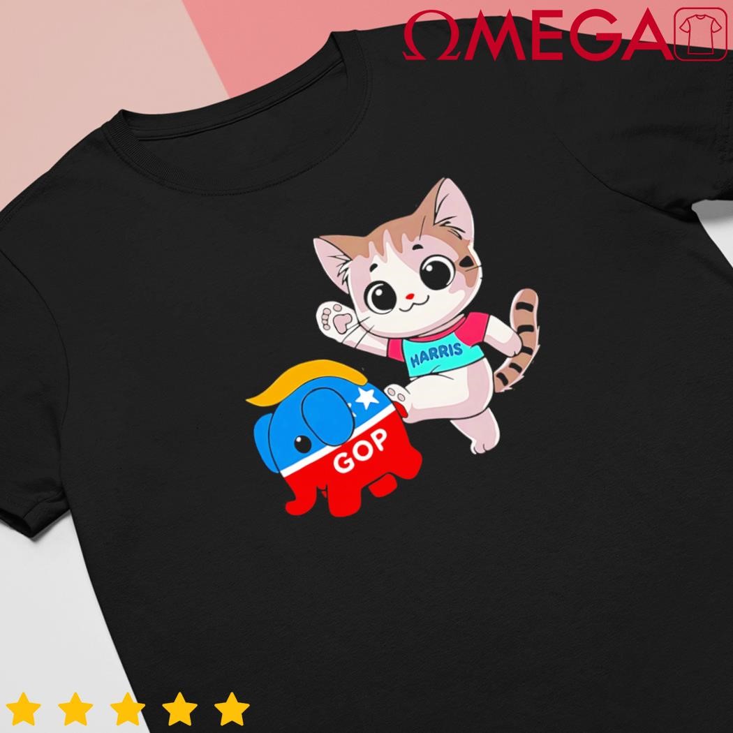 Cat vs Gop Elephant Kamala Harris Anti Trump Anti Maga shirt