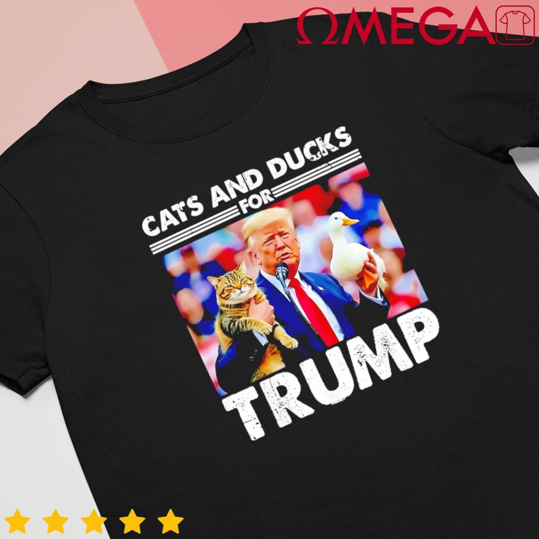 Cats and Ducks for Trump 2024 Kittens and Ducks for Trump Picture shirt