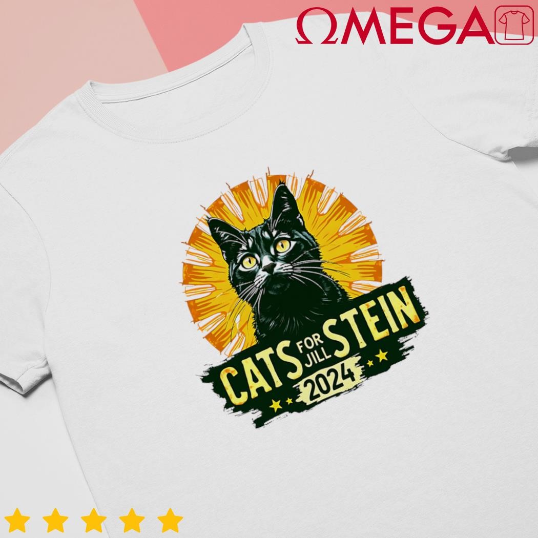 Cats for Jill Stein for President 2024 USA Green Retro shirt