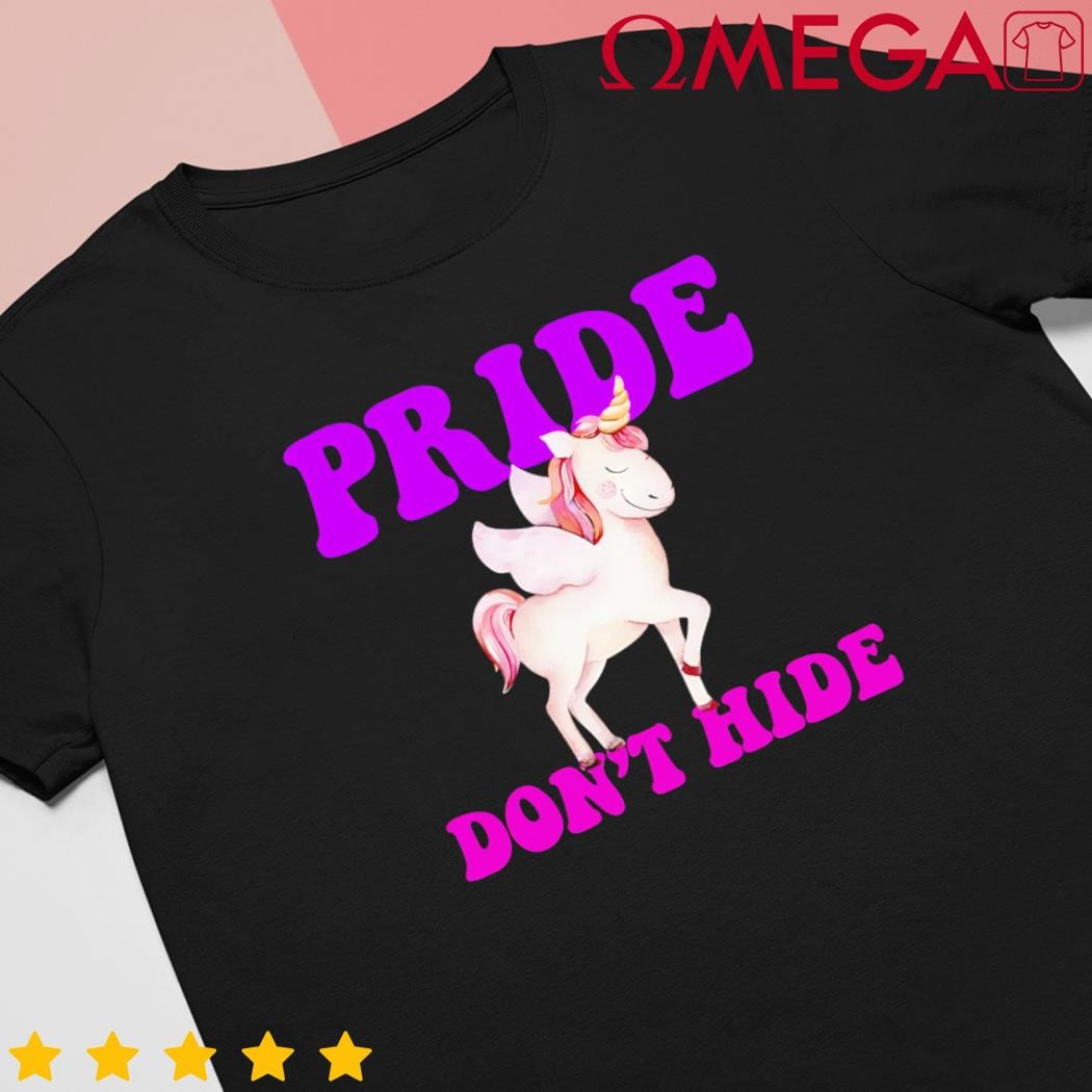 Celebrate lgbtq pride events month pride dont hide unicorn shirt