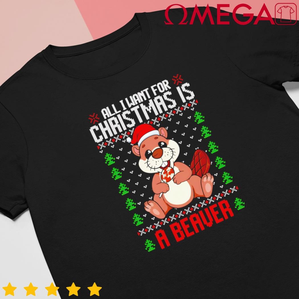 Christmas Beaver Ugly Xmas Sweater Christmas Beavers Lover shirt